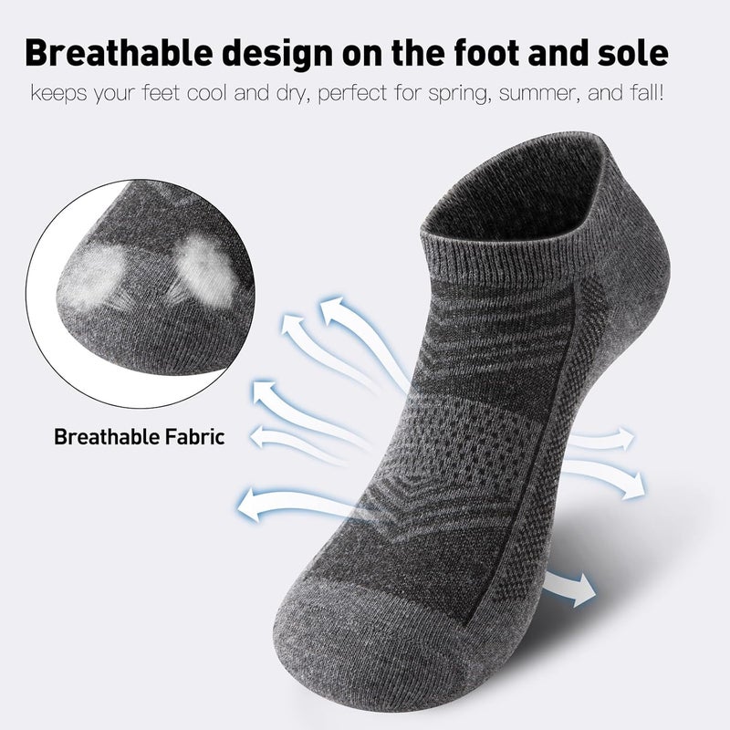 EverKnits Store 15 Pairs Lightweight Ankle Socks Men/Women - Breathable Bulk Thin Low Cut Socks Value Pack - Image 4